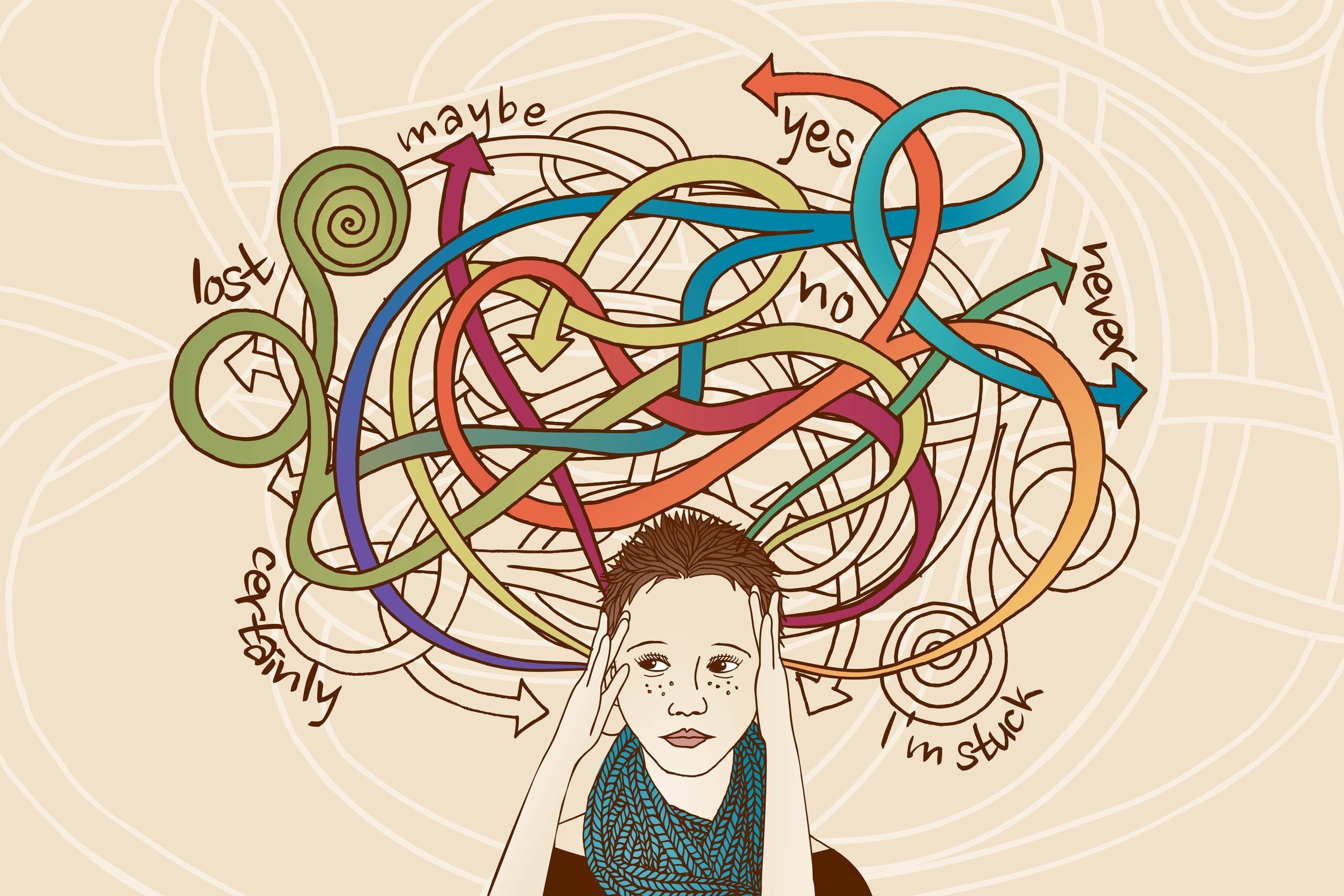 woman stuck and lost, how to heal the pain body