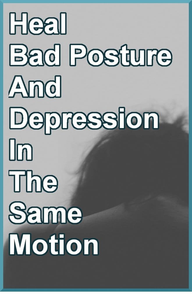 woman seen from behind bowing her head struggling with bad posture and depression
