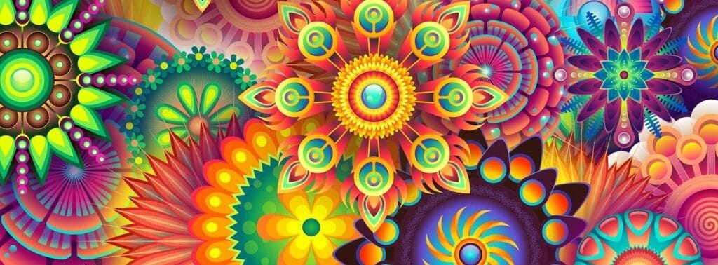 psychedelic image representing embodied spiritual growth