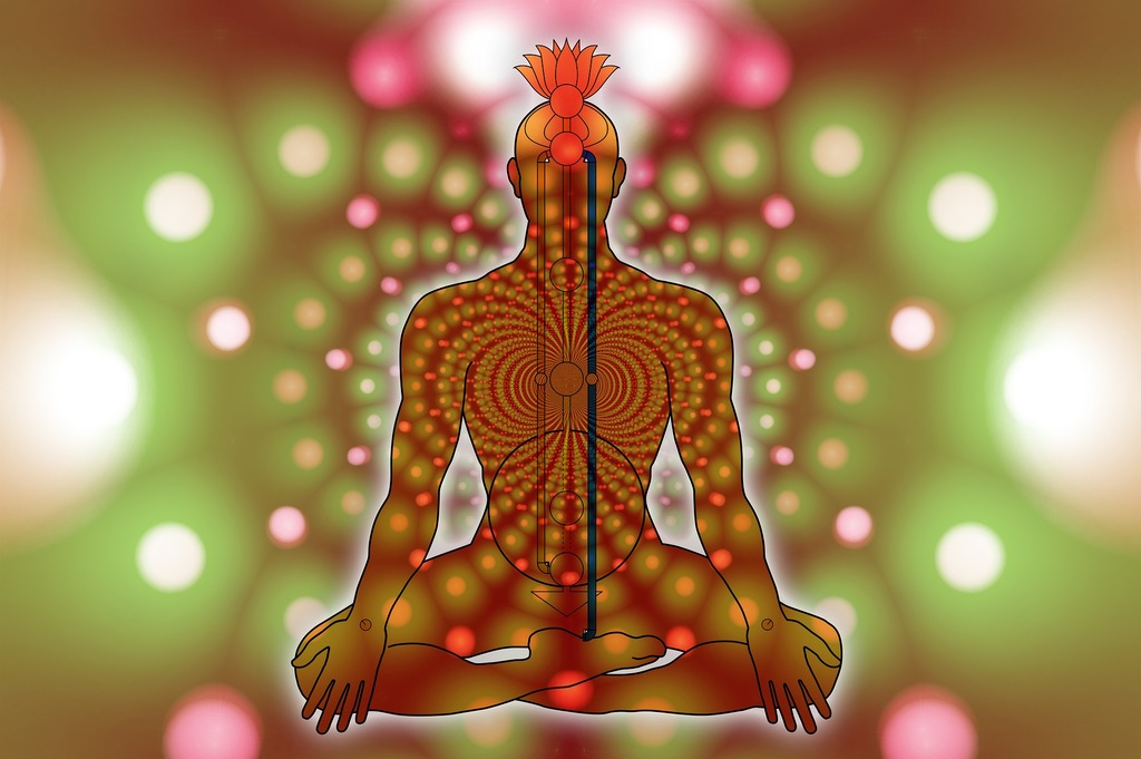 image of meditator grounding kundalini