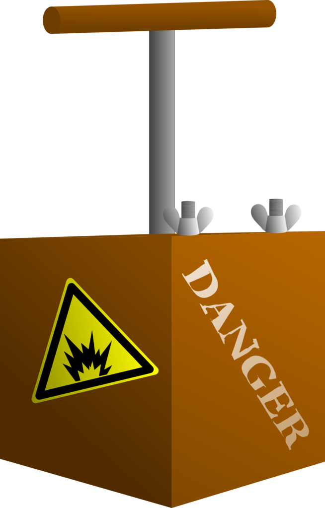 dynamite plunger signifying potential energy waiting to happen