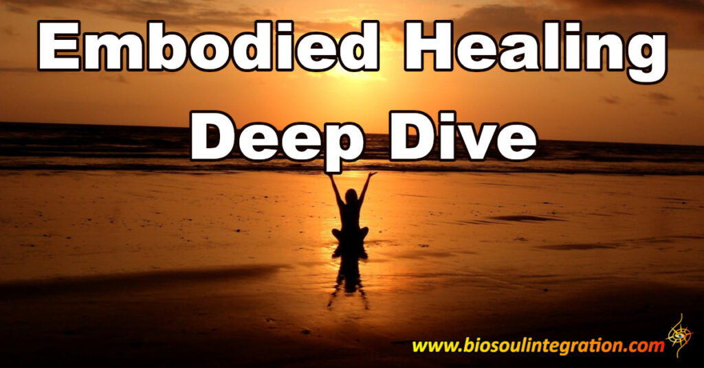 embodied healing man sitting on beach