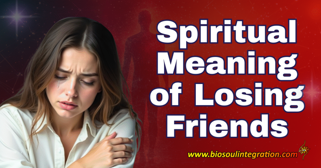 A woman crying and feeling lonely, experiencing the loss of losing friends on the spiritual journey