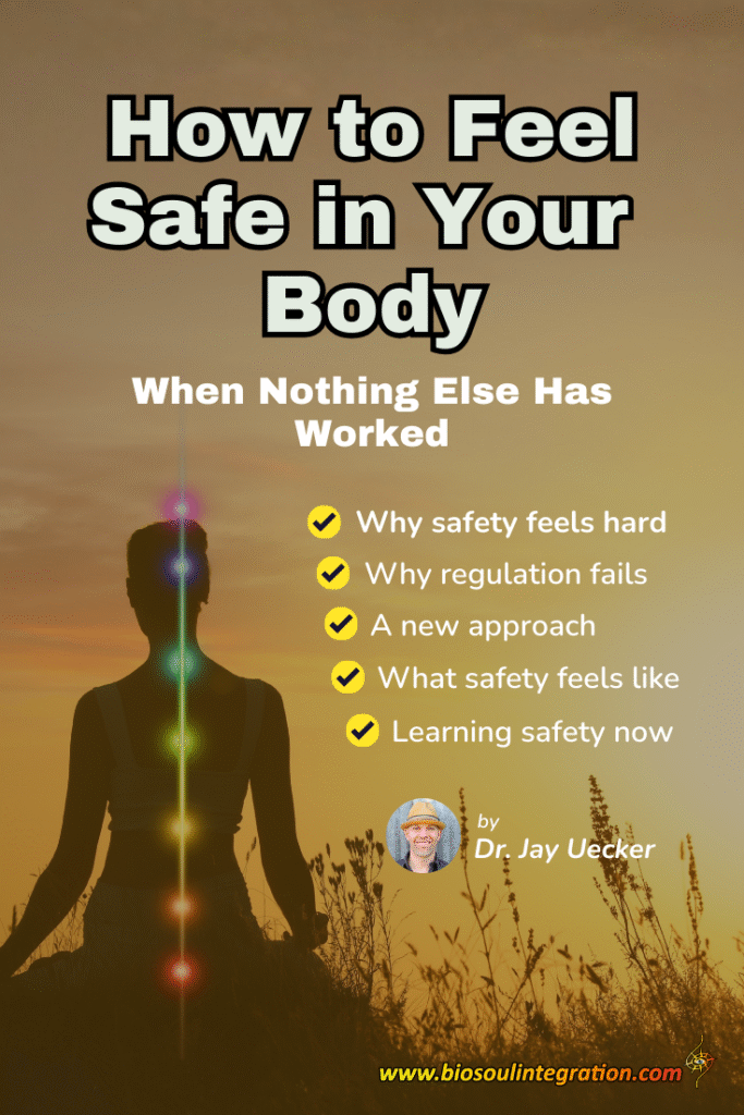 Infographic showing how to feel safe in your body