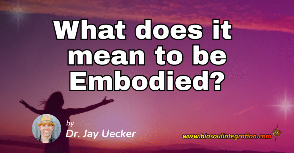What does it mean to be embodied