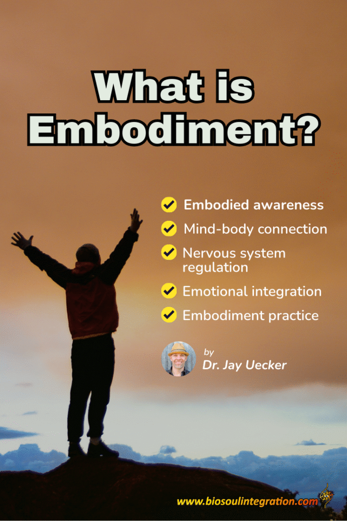 Infographic showing what is embodiment